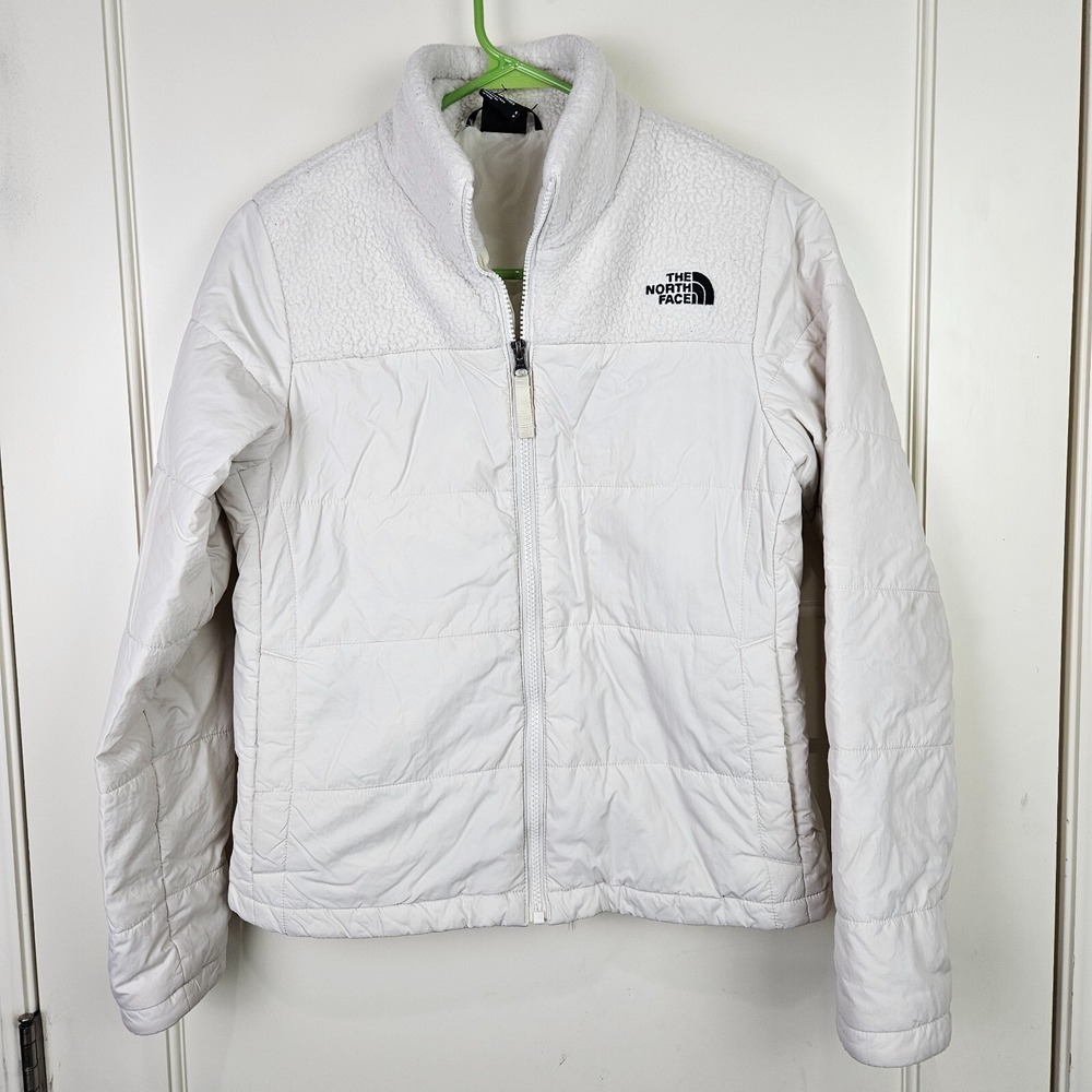 The North Face Jacket Womens Hybrid Fleece Insulated Size: S Ivory White